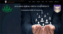 Desktop Screenshot of col.aiou.edu.pk